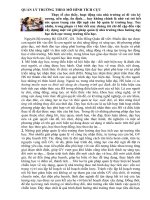 Quản lý trường theo mô hình dạy học tích cực