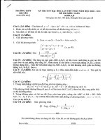 Thi thử ĐH chuyên Nguyễn Huệ-lần 1-2011