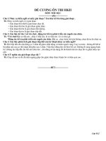 Đề Cương Ôn THi HKII MÔn Thể Dục năm 2010-2011