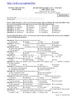 THI ANH L3-2011(CHUYÊN NGUYỄN HUỆ HN)