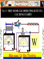 thực hành xác định công suất
