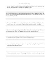 ÔN TẬP GIẢI TOÁN  4 CUÔI NAM