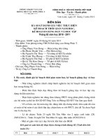 Biên bản rà soát tiến độ thực hiện chương trình