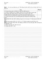 KIỂM TRA CHƯƠNG III - HÌNH HỌC 7(BỘ 4 ĐỀ)