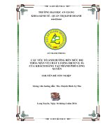 Các yếu tố ảnh hưởng đến mức độ thỏa mãn về chất lượng dịch vụ 3G của khách hàng