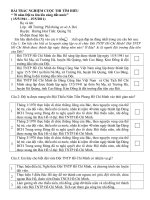 BÀI TRAC NGHIEM KIEN THƯC DOI