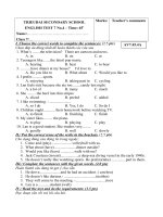 On t¹p anh 9 -Hoc ki 2