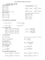 CAÙC COÂNG THÖÙC LÖÔÏNG GIAÙC CÔ BAÛN