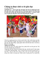 Chúng ta được sinh ra từ giáo dục