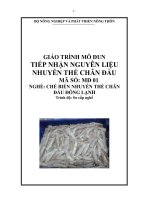 Giáo trình MD01   tiếp nhận nguyên liệu nghề chế biến nhuyễn thể chân đầu
