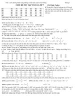 BÀI TẬP ÔN TOÁN 7 KÌ II