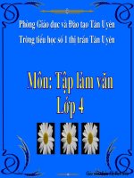 Tập làm văn (Tiết 14): Luyện tập phát triển câu chuyện