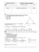 ĐỀ KIỂM TRA HỌC K II