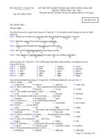 Đề thi TN tiếng Anh năm 2007 lần 1