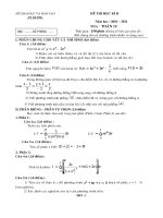 Đề kiểm tra HKII -12 Năm 2010-2011