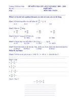 đề kiểm tra giua kì 1