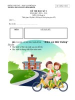 Đề Thi Mỹ Thuật 6 - học kỳ 2 năm học: 2010 - 2011