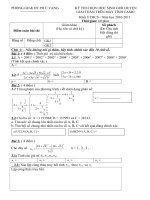 Đề thi học sinh giỏi khối 8. Môn MTBT