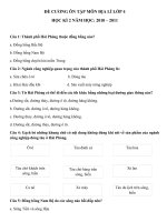 de cuong on tap CHK IImon lich su lop 4