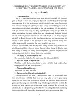 CÁCH PHÁT HIỆN VÀ BỒI DƯỠNG HỌC SINH GIỎI MÔN VẬT LÝ KỸ THUẬT VÀ KHOA HỌC CÔNG NGHỆ CẤP THCS