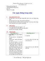 Mầm non (ngày, tháng, năm)