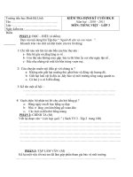 KIỂM TRA ĐỊNH KÌ CUỐI HK 2