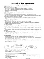 giáo án chuẩn Một số hiện tượng tự nhiên