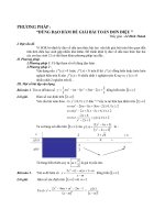 dung dao ham giai bai toan don dieu