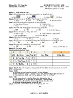 Đề thi - Đáp án Kỳ II TIN 7
