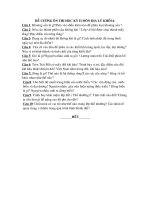 ĐỀ CƯƠNG ÔN TẬP HKII ĐỊA 6