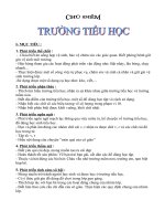 Chủ đề: TRƯỜNG TIỂU HỌC