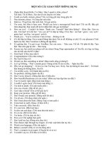 Các câu giao tiếp thông dụng - Song ngữ