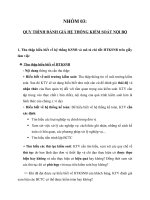 Quy trình đánh giá của hệ thống kiểm soát nội bộ