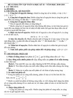 đề cương ôn tập toán 6 kì II