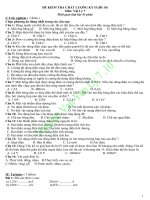 Đề - Đáp án: KT Lý7 K2 .10