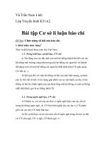 tiểu luận HV báo chí và tuyên truyền đề tài  chức năng xã hội của báo chí