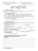 Biên bản thao giảng