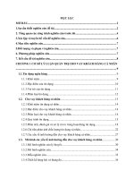 Phân tích các yếu tố ảnh hưởng đến hiệu quả cho vay cá nhân Ngân hàng thương mại cổ phần xăng dầu Petrolimex(PG Bank)
