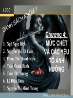 Mức chết - môn Dân số và Phát triển