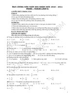 Đề cương ôn tập toán 8 học kì 2