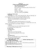 GIÁO ÁN MÔI TRƯỜNG XUNG QUANH