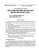 SKKN: NÂNG CAO CHẤT LƯỢNG DH MÔN THỂ DỤC LỚP 5