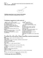 Revision for the 2nd semester test _english 9