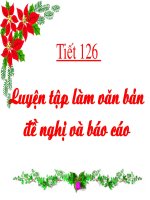 Luyện tập văn bản đề nghị và văn bản báo cáo