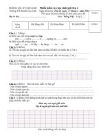 Đề thi học sinh giỏi môn tiếng Việt lớp 2