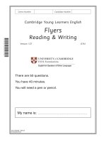 Flyers Reading and Writing Sample Paper (2)