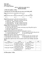 ĐỀ THI HỌC KÌ II MÔN địa lí 8(2 đề)