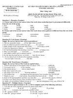 De thi chuyen Lam Son, Thanh Hoa 2011