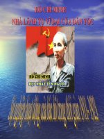 hoat dong cua Bac Ho tu nam 1911-1923