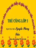 THU CONG lớp 3 cắt bông hoa.
